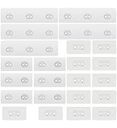 Lsnisni 23 Pack Shower Caddy Replacement, Strong Adhesive Strips for Shelf, Waterproof Wall Hooks...