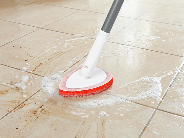 floor scrub brush with long handle