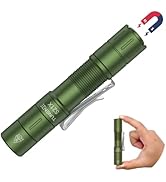 TUNENGE S21X Mini EDC Flashlight Rechargeable with Clip, 880 Lumens Super Bright AA Pocket Flashl...
