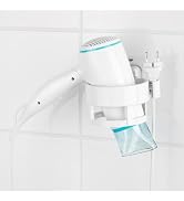 DeHUB Hair Dryer Holder, Easy Installation, No Drilling, No Glue, Wall Mounted, Home Decor Essent...