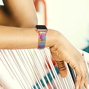 Fashion Resin Light Apple Watch Band - Compatible with Apple Watch Series 6 Series SE