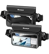 Niveaya IPX8 Waterproof Fanny Pack - 2 Pack, Floating Dry Bag Pouch, Phone Waterproof Waist Pouch...