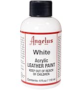 Angelus Acrylic Leather Paint, 4 Fl Oz (Pack of 1), White