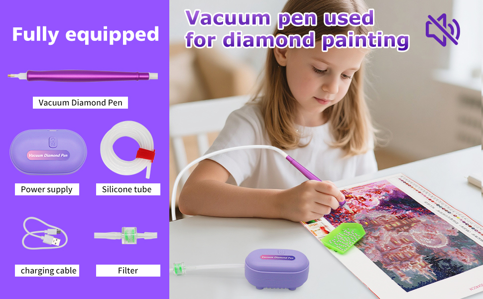 Vacuum pen used for diamond painting