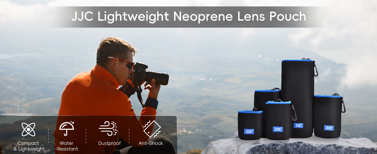 Lightweight Neoprene Lens Pouch