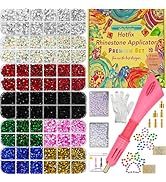 Hot Fix Tool with 10000 Rhinestones and 300 Pearls for Blinging Clothes, Fabric, Clothing, Leathe...