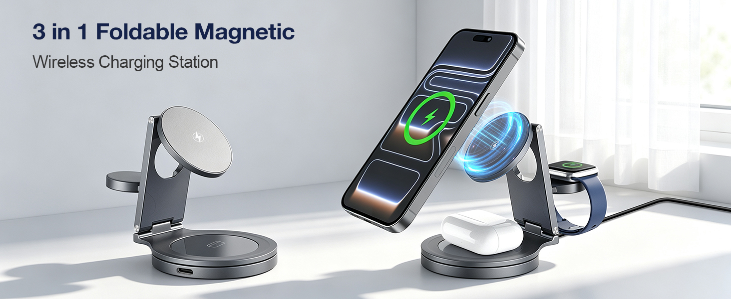 Wireless Charger iPhone Charging Station