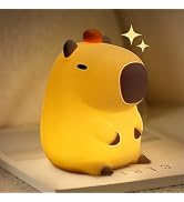 LEDHOLYT Night Light for Kids, Cute Silicone Capybara Nursery Light for Baby Room and Toddler, Re...