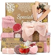 Coralogo Rose Spa Gift Baskets - Natural Pampering Spa Set, Self-Care Get Well Soon Basket,Thank ...