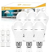 A19 Rechargeable Light Bulbs Emergency Light Bulb for Power Outages, Led Bulb 60 Watt Equiv., Sel...