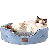 Bedsure Dog Beds for Small Dogs - Round Cat Beds for Indoor Cats, Washable Pet Bed for Puppy and ...