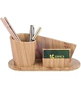 RHCSZ Fashion Personality PU Leather Pen Holder Office Supplies Desk Organizer Storage Box,Deskto...