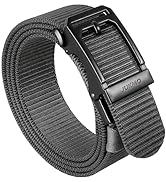JUKMO Men's Ratchet Tactical Gun Belt, 1.5" Nylon Web Work Belt with Automatic Slide Buckle, Adju...