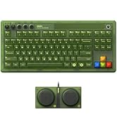 8BitDo Retro 87 Mechanical Keyboard with RGB Backlight, Bluetooth/2.4G/USB-C Hot Swappable Wirele...