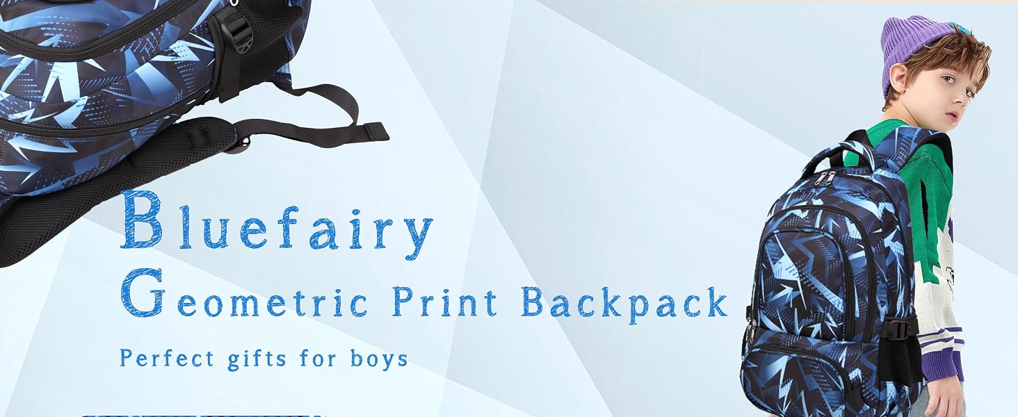 bluefairy geometric gradient blue arrow pattern