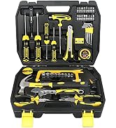 DOWELL Tool Set 49-Piece Home Repair Hand Tool Kit with Plastic Tool Box Storage Case