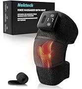 Nekteck Knee Massager, 3-in-1 Cordless Heated Knee Brace with Vibration for Pain Relief, Recharge...