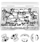 30PCS Locking Pin Backs Locking Pin Keepers Clasp, Ceryvop Metal Pin Locks Back