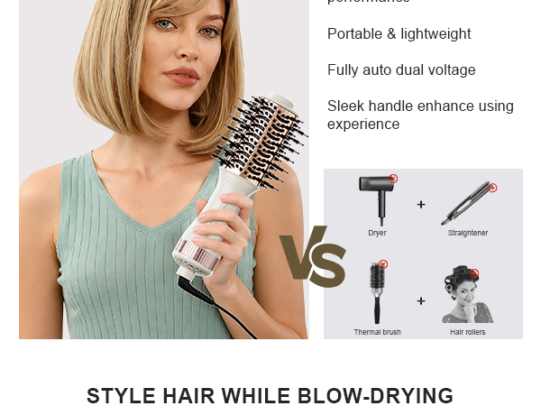 2inch Oval Travel Blow Dryer Brush