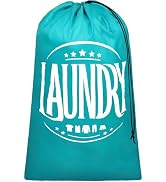 F-color Laundry Bag Travel 80L - Heavy Duty Large Dirty Laundry Bags with Drawstring Closure, Was...