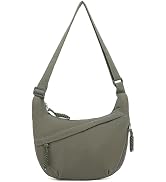 Sanxiner Crescent Crossbody Bags for Women Nylon Slouchy Sling Hobo Bag,Spacious Dumpling Shoulde...