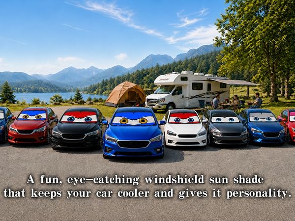 Small Windshield Sun shade for Car