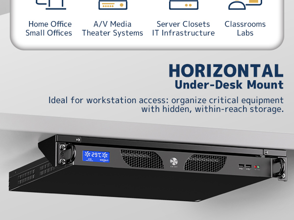 Horizontal Under-Desk Mount