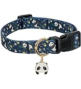 Cotton Handmade Dog Collar for Small Medium Large Dogs,Cute Panda Pattern with Panda PendantCute ...