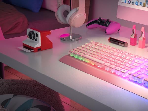 Pink Gaming Keyboard