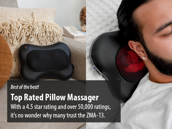 top rated and best pillow massager on with 4.5 stars and over 50,000 total ratings