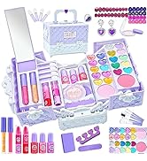 Kids Makeup Kit for Girl - Safe and Washable Makeup for Kids, Real Girls Makeup Kit, Toddler Make...