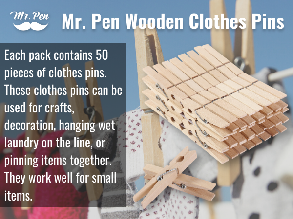 Mr. Pen- Wooden Clothes Pins