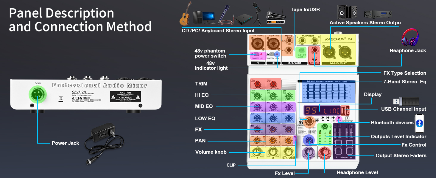 mixer audio xlr mixer mixer live streaming equipment sound board for streaming