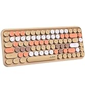FELICON Wireless Bluetooth Keyboard Mini Portable 84-Key Keyboard Compatible with Android, Window...