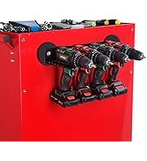 ULIBERMAGNET Power Tool Organizer, Utility Storage Rack Shelf with Screwdriver Holder,Wall Mount ...
