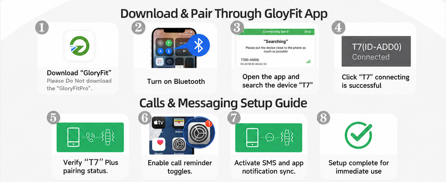 Download & Pair Through GloyFit App