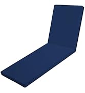 Iheqard Outdoor Chaise Lounge Cushions for Patio, 71"x22"x3" Lounge Chair Cushions, Waterproof Re...
