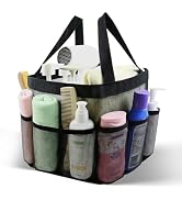 ASBEFORE Mesh Shower Caddy Portable, Shower Tote Bag for Dorm Room Essentials, 8 Pockets Large Sh...