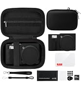 TLKOA Camera Case for Panasonic LUMIX ZS99 Point and Shoot Camera, Hard Carrying Case + Soft Sili...