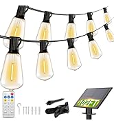 VOLIVO102FT ST38 Solar String Lights Waterproof,Patio Lights Solar Powered with Remote & USB Port...