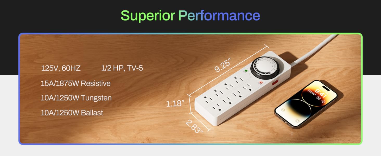 timed outlet power strip