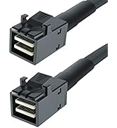 2 Pack, Internal Mini SAS HD SFF-8643 to SFF-8643 Cable, 0.5-Meter(1.6ft), 12Gbps, with Sideband,...