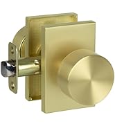 HOSOM Passage Door Knob Interior, Gold Door Knobs No Lock, Keyless Doorknobs for Interior Doors, ...