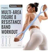 Upgraded Figure 8 Resistance Bands, Resistance Bands for Arms & Full Body Workout, Stretch Resist...