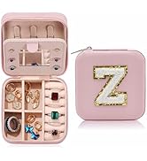 MODENGKONGJIAN Travel Jewelry Case for Women Fashion, Ring Necklace Earring Jewelry Holder Organi...