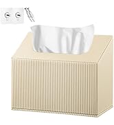 PUSU PU Leather Hand Towel Box Cover-Compatible with Disposable Paper Hand Towels, Wall-Mounted P...