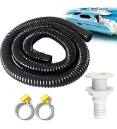 maierke 1-1/8 Boat Bilge Pump Hose Kit,1100gph Electric 12v Bilge Pump Can Choose,1-1/8 Dia 6 FT ...