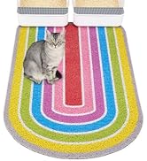 Bienbee Cat Litter Mat, 33.5x22.5in Cat Litter Mat Litter Trapping Mat Easy to Clean, Litter Box ...