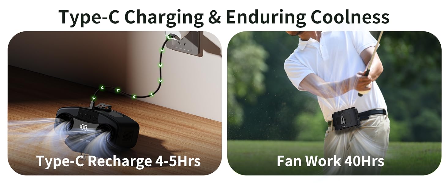 portable personal fan rechargeable