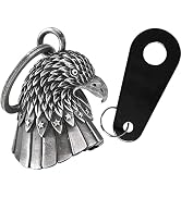 Motorcycle Bell for Bikers Women Men with Hanger, Biker Bell for Riders, Riding Bell for Good Luc...